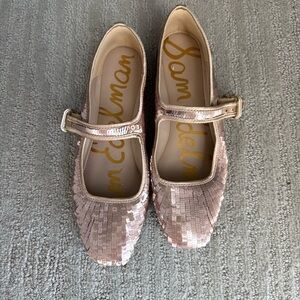 Sam Edelman Pink Sequin Mary Jane Shoes